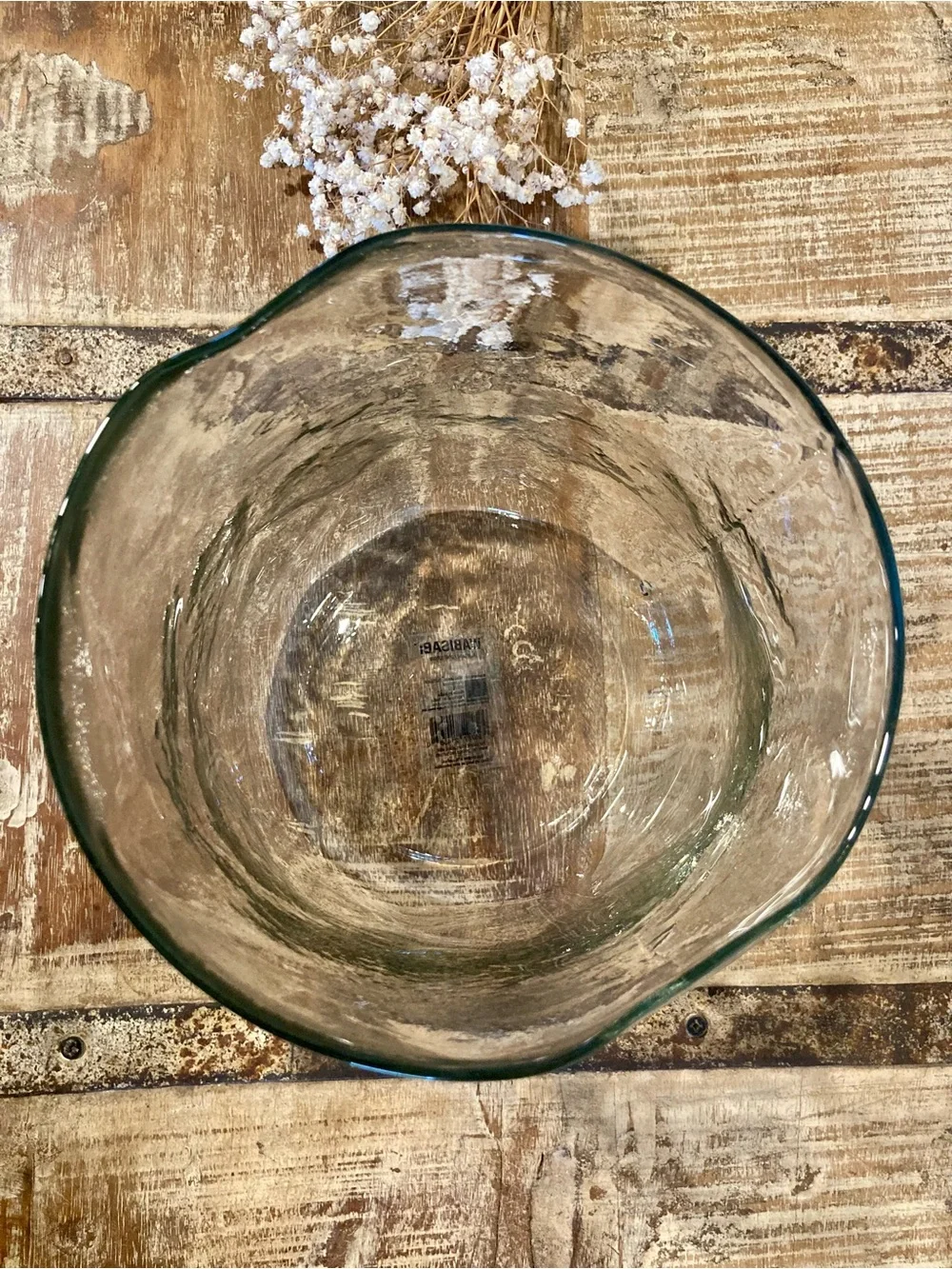 Wabisabi Clear Glass Hurricane Candle Holder or Vase New